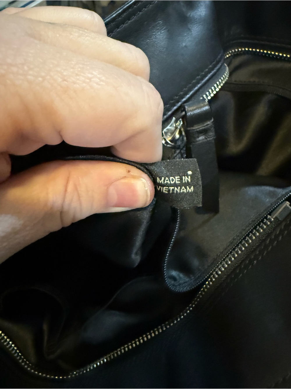 Coach Black Leather Satchel with Silver-Tone Accents - Picture 13 of 16
